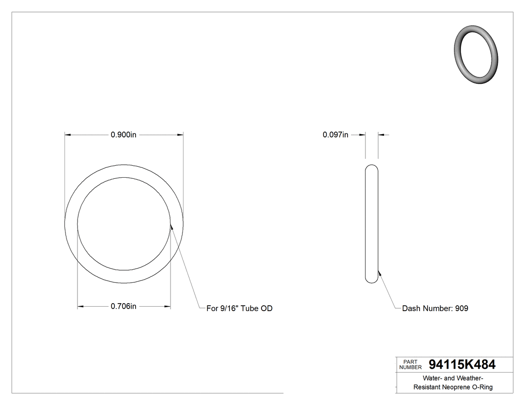 Technical drawing - 94115K484